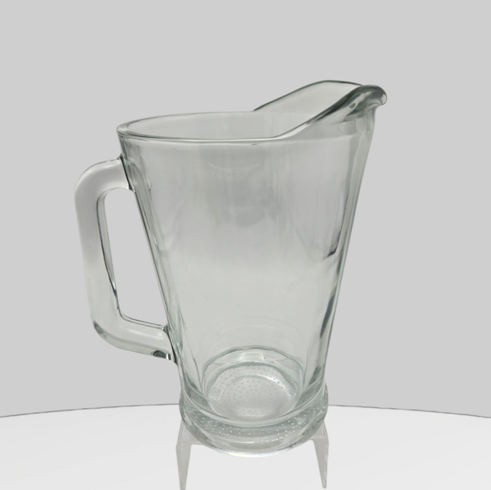 Vintage Libby Bar Beer Water Pitcher Clear Glass Weighty Restaurant Style 64 OZ